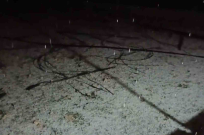 Mersin’de dolu yağışı etkili oldu