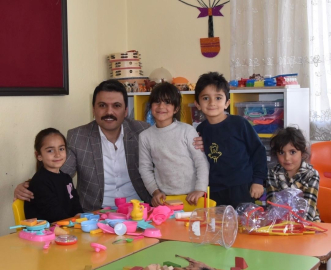 Kaymakam Gilan ADEM’lerdeki üretim çalışmalarını inceledi