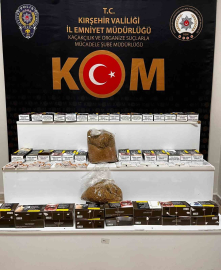 İş yerine yapılan operasyonda 12 bin adet dolu makaron bulundu