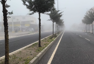 Diyarbakır’da sis etkili oldu