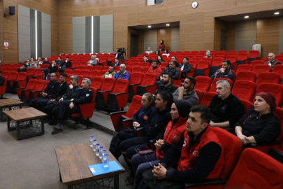 Melikgazi personeli yangınlara karşı bilgilendirildi