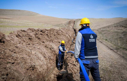 Arguvan Gümüşlü’ye bin 500 metrelik içme suyu hattı