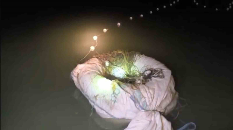 Eğirdir ve Kovada göllerinde kaçak avcılara yönelik denetimlerde 800 metre ağ ele geçirildi