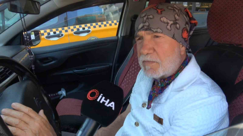 Suç makinesinin satırlı saldırısından anlık refleksle kurtulan taksici: "Geri çekilmesem kellem gitmişti"