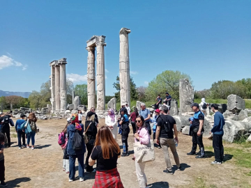 Aydın’da polisler ve aileleri tarihle buluştu