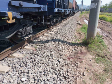 Osmaniye’de yük treninin çarptığı kişi yaralandı