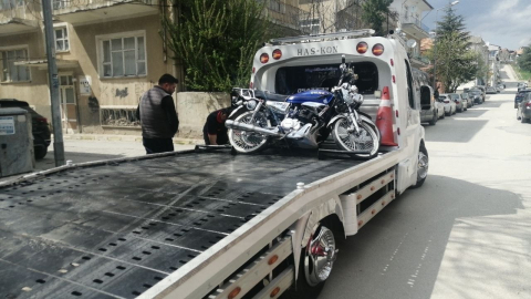 Trafik denetiminde 2 motosiklet sürücüsüne 254 bin TL ceza