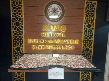 Sivas’ta binlerce uyuşturucu hap ele geçirildi