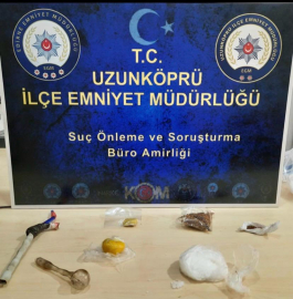 Uzunköprü’de uyuşturucu operasyonu: Şüpheli tutuklandı