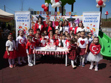 Çocuklar Gündüz Bakımevinde 23 Nisan büyük bir coşku ile kutladı