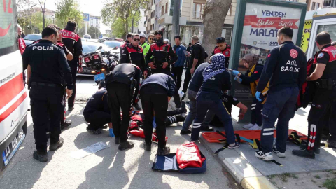 Malatya’da yunus timleri kaza yaptı: 2 polis yaralı