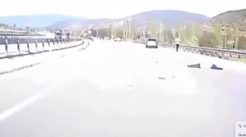 Kazada hayatını kaybeden motosiklet sürücüsünün son görüntüleri ortaya çıktı