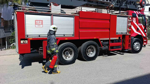 Manavgat’ta baca yangını söndürüldü
