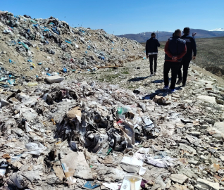 Bayburt’ta katı atık sahasında çevre denetimi yapıldı