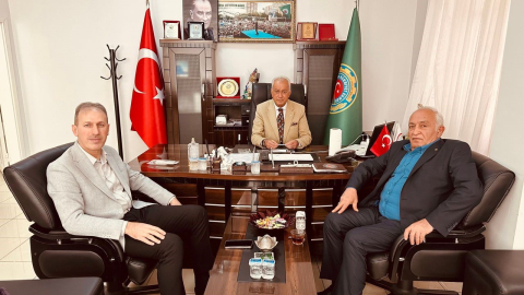 STSO Başkan Vekili Çalapkulu, Ziraat Odası Başkanı Günbat ile bir araya geldi