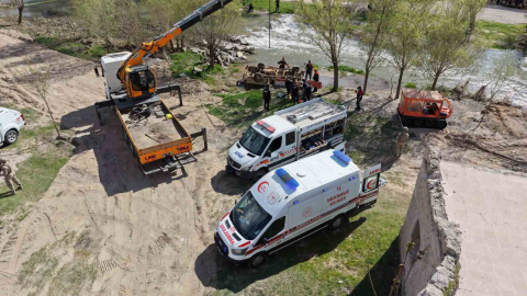 Aksaray’da sel tatbikatı gerçeğini aratmadı