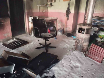 Kelkit’te sobaya dökülen tiner parladı: 1 kişi ağır yaralandı