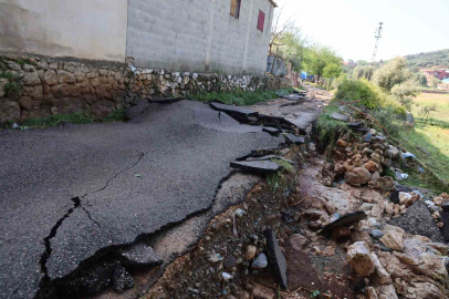 Kozan’da selin izleri havadan görüntülendi
