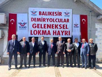 Balıkesir TCDD çalışanlarından geleneksel lokma hayrı
