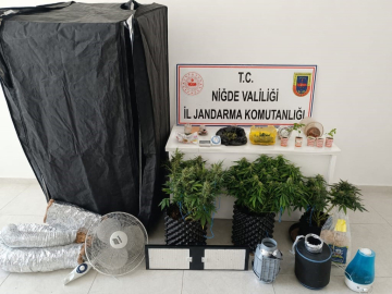 İklimlendirme sistemiyle yasa dışı ekim yapan 4 şüpheli gözaltına alındı