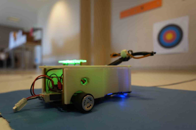 Ok atan ve hedef takip eden robot yaptılar: "Tek rakibimiz Mete Gazoz"