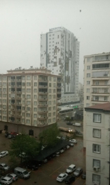 Sağanak ve fırtına Bossan Hastanesine büyük zarar verdi