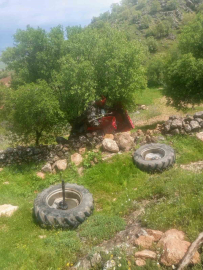 Gercüş’te traktör uçuruma yuvarlandı, sürücü atlayarak kurtuldu