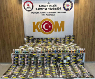 Samsun’da kaçak makaron operasyonu