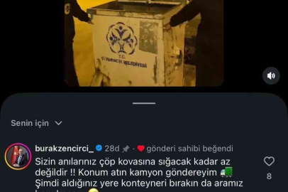 Başkan Zencirci’den konteyner mizahı: "Konum atın, kamyon göndereyim"

