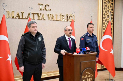 Malatya Valisi Yavuz, 4 aylık asayiş verilerini açıkladı
