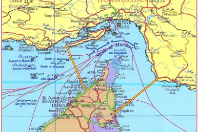 İran’dan Hürmüz Boğazı’nda yeni kontrol hattını gösteren harita
