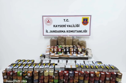 Kayseri’de 9 bin 660 adet içi tütün doldurulmuş makaron ele geçirildi
