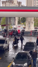 Başakşehir’de akaryakıt istasyonunda tekmeli yumruklu kavga