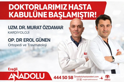 Karadeniz Ereğli’de kardiyoloji ve ortopedi uzmanları göreve başladı
