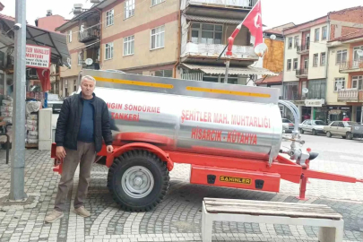 Kendi imkanları ile yangın söndürme tankeri satın aldılar
