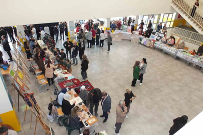 Balıkesir’de öğrencilerin yıl sonu sergisi yoğun ilgi gördü
