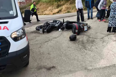 Keşan’da iki motosiklet çarpıştı: 2 yaralı
