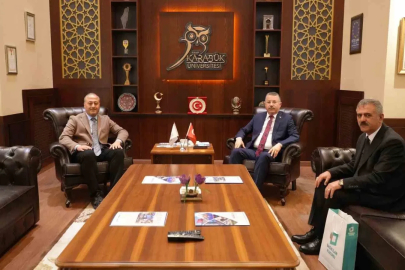 BİK Ankara Bölge Müdürü Çelik’ten Rektör Kırışık’a ziyaret
