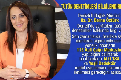 Tütün ihbarları Alo 184 ve Yeşil Dedektör mobil uygulaması üzerinden iletilmeli
