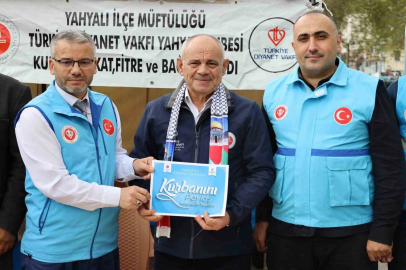 Başkan Öztürk’ten Türkiye Diyanet Vakfı’na vekaletle kurban bağışı
