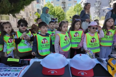 Kırklareli’nde miniklere uygulamalı trafik eğitimi
