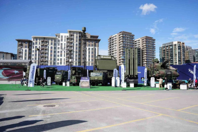 SAHA EXPO’daki çok katmanlı sistemler havadan görüntülendi
