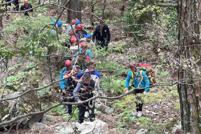 Kazdağları’nda 100 kişilik personelle zorlu kurtarma operasyonu
