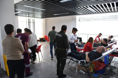 Orman personelinden kan bağışına destek
