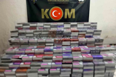 Mardin’de 12 bin 780 paket elektronik sigara kiti ele geçirildi

