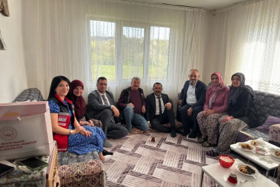 Şehit ailesine anlamlı ziyaret
