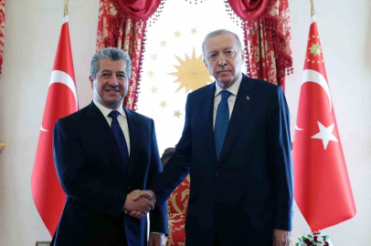 Cumhurbaşkanı Erdoğan, IKBY Başbakanı Barzani’yi kabul etti
