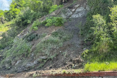 Zonguldak’ta şehirlerarası terminalde heyelan
