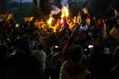Erzurum’da Galatasaray taraftarının şampiyonluk coşkusu
