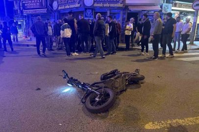 Muratlı’da otomobil motosikletle çarpıştı: 1 yaralı
